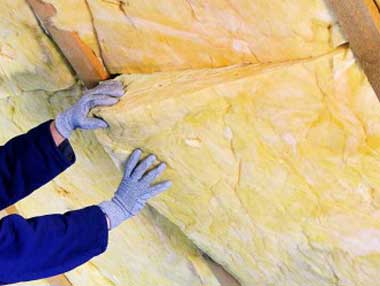 one of our contractors is working on a insulation job which is part of our Fair Oaks roofing services